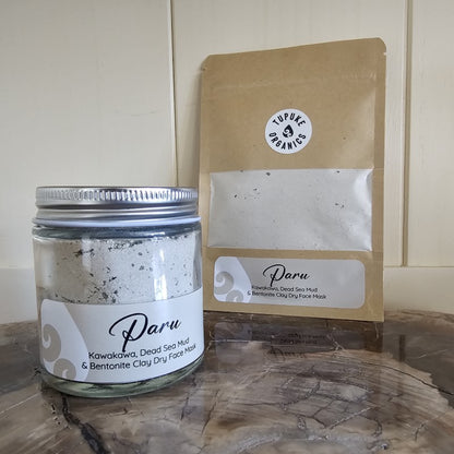 Paru - Kawakawa, Mud Sea Dead with Bentonite Clay Dry Face Mask